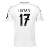 Virallinen Fanipaita Real Madrid Lucas V. 17 Kotipelipaita 2024-25 - Miesten